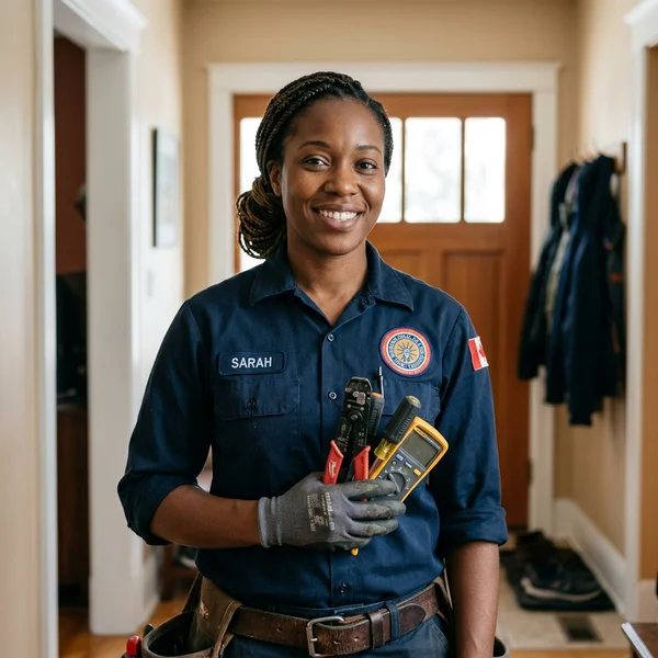 Headshot of Sarah Okonkwo, Senior Electrician — Heritage & Insurance Compliance