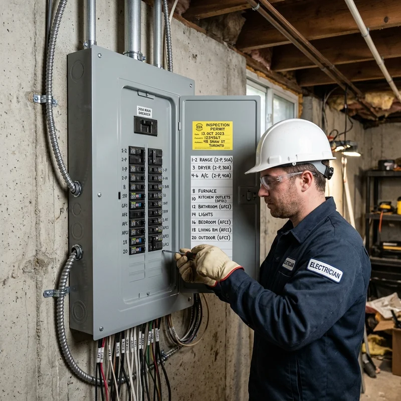 Electrical Panel Upgrade project example