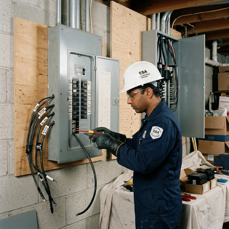Electrical Panel Upgrade project example
