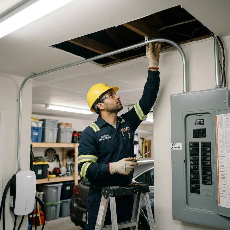 EV Charger Installation project example
